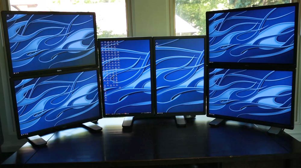 six monitors