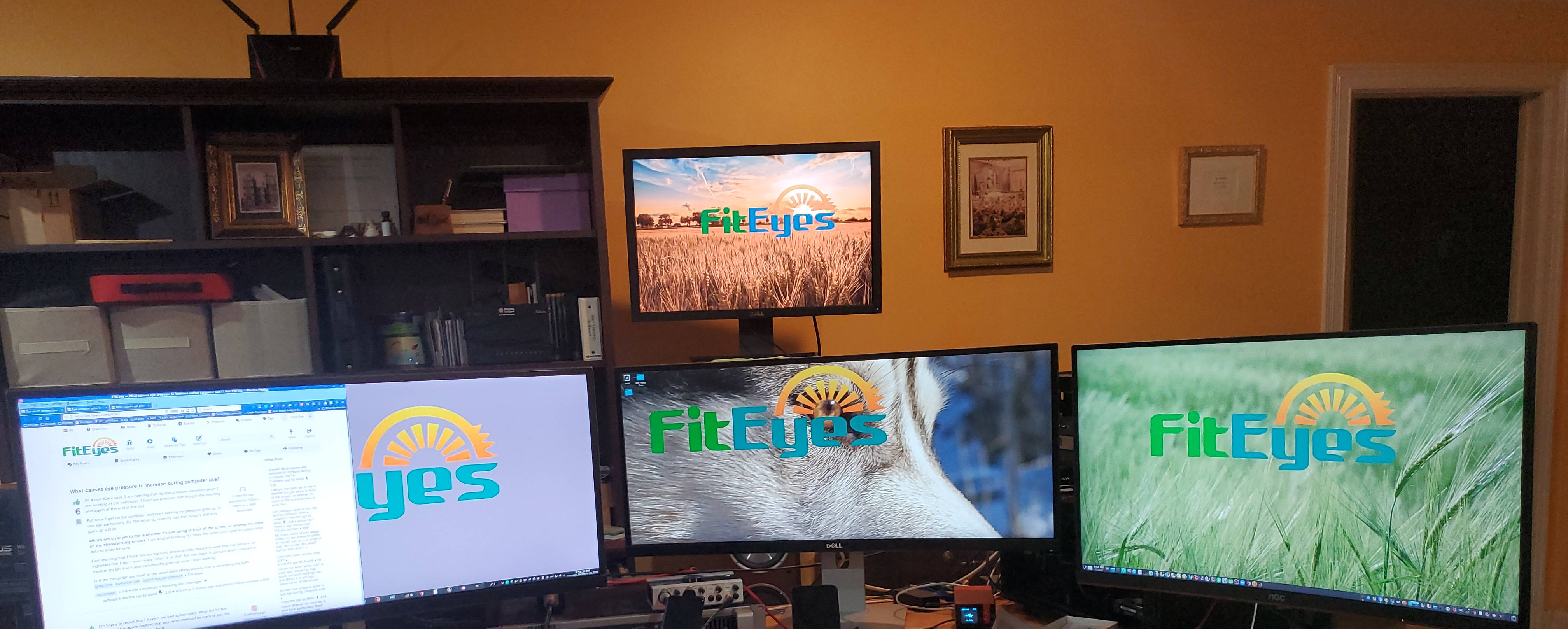 my four monitor setup